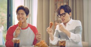 페리카나 TV광고모델 박보검, 이동휘