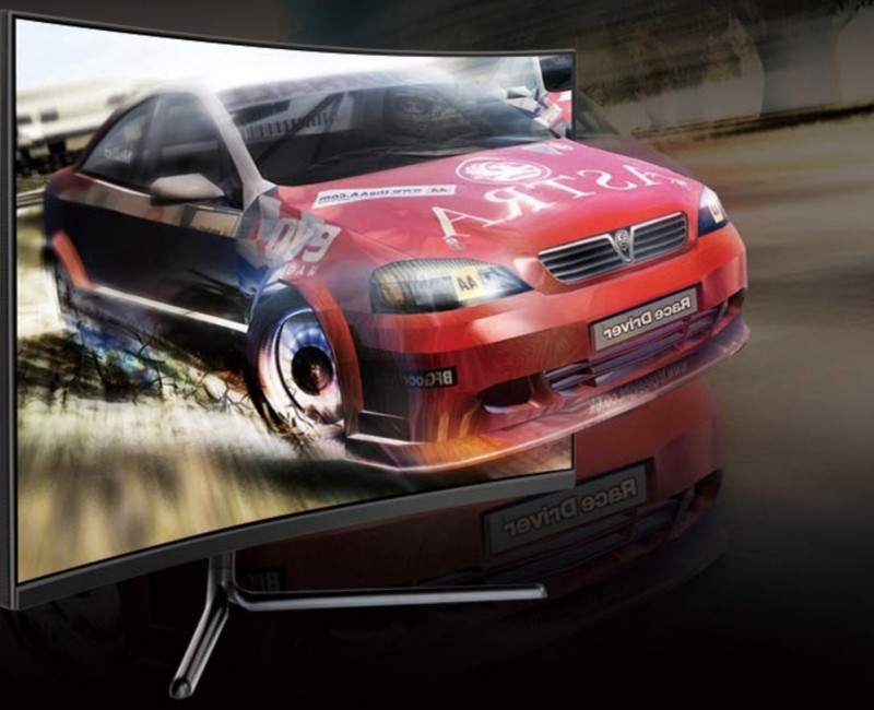 곡률 커브드 모니터