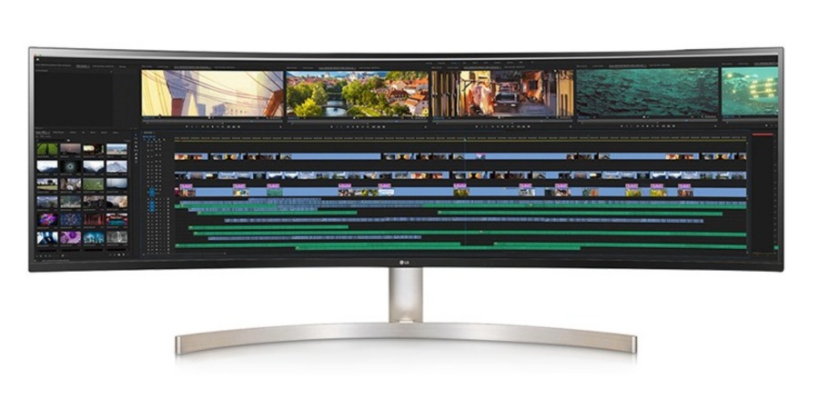 곡률 커브드 모니터