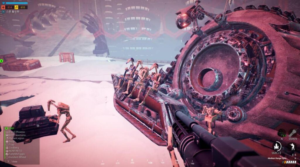 여러가지 탑승 장비를 경험해 보자 스타워즈 게임 Galactic Contention