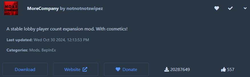 리썰 컴퍼니 모드 추천