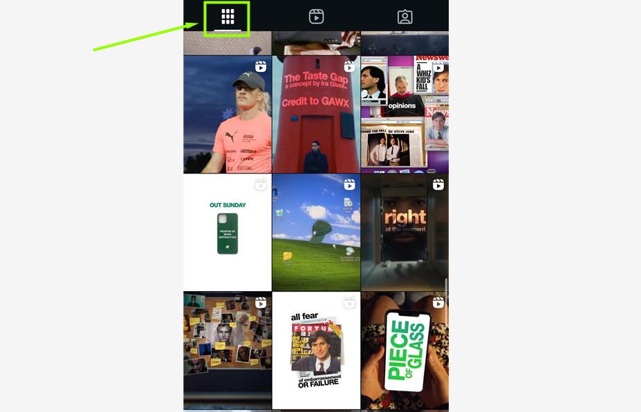 인스타그램 릴스 사이즈 프로필 피드 모습