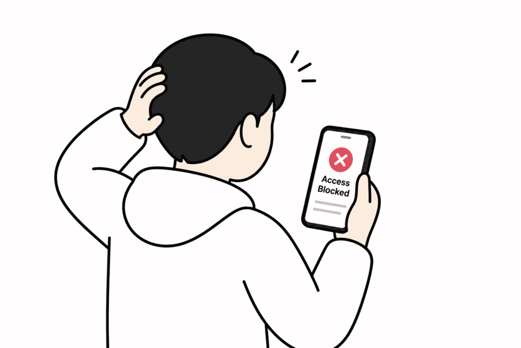 접속 제한된 모바일 VPN 필요 상황